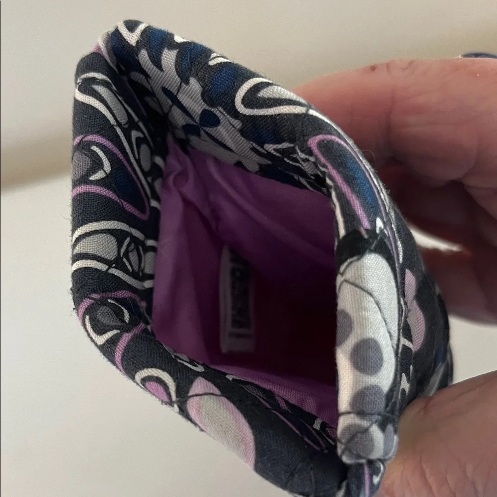 Vera Bradley Mimosa Medaliom Purple and Gray Patterned sunglasses case